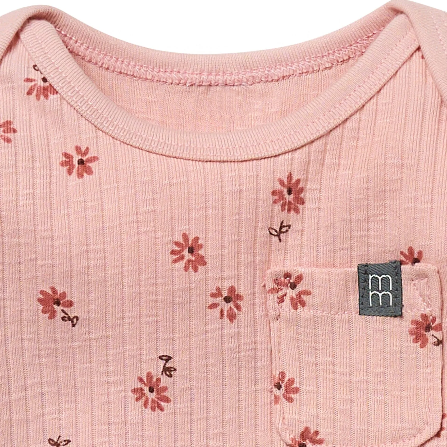 Baby Girls Rose Flower Short Sleeve Bodysuit