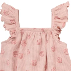 Baby Girls Rose Seashell Bubble Romper