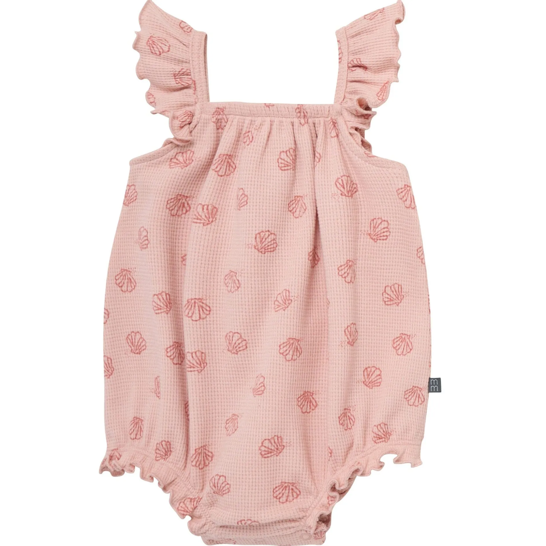 Baby Girls Rose Seashell Bubble Romper