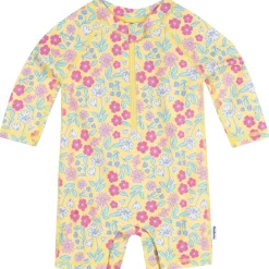 Baby Girls UPF 50+ Floral Long Sleeve Rash Guard