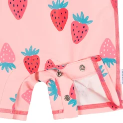 Baby Girls UPF 50+ Pink Strawberry Long Sleeve Rash Guard