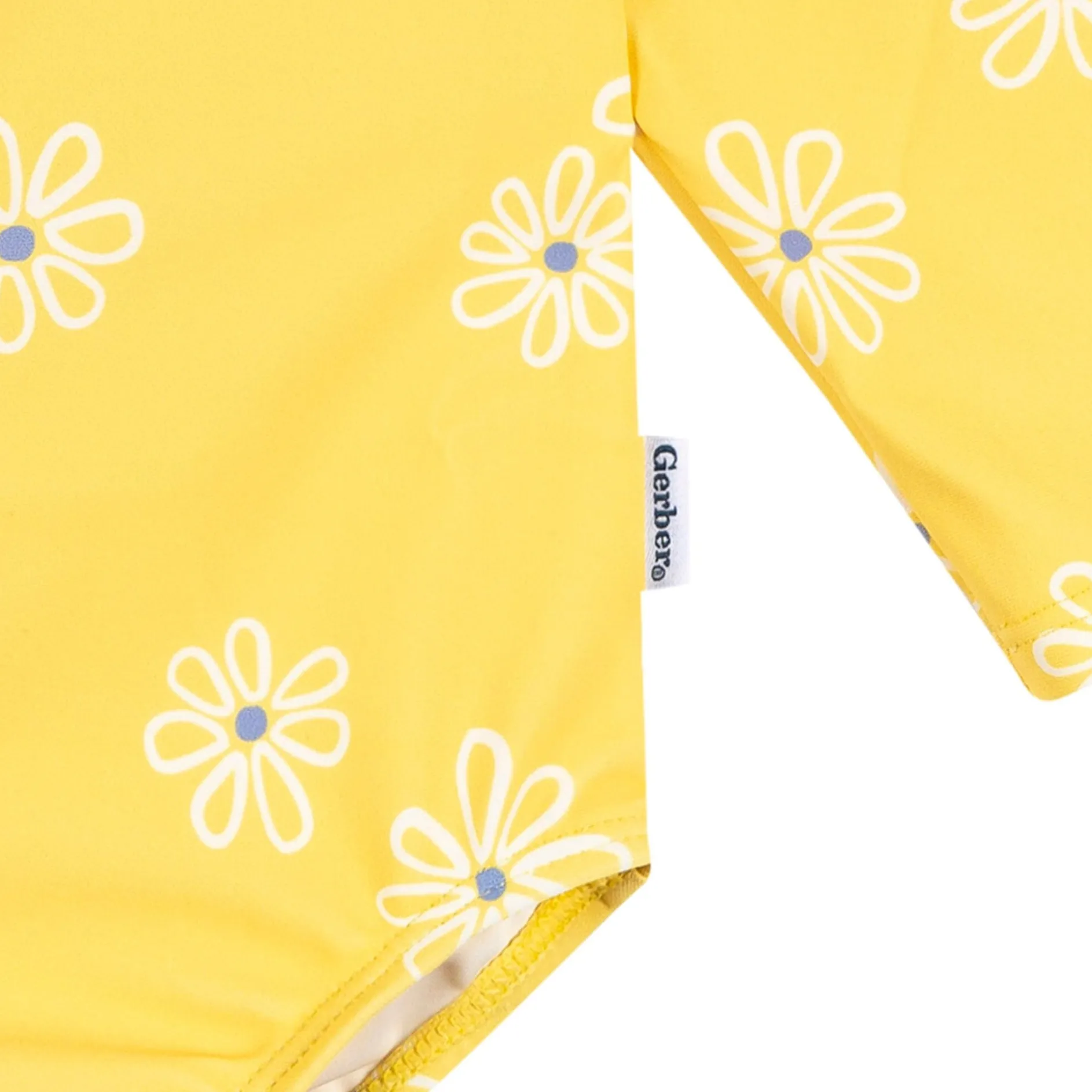 Baby Girls UPF 50+ Yellow Daisies Rash Guard