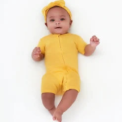 Baby Honey Buttery Soft Viscose Made from Eucalyptus Snug Fit Romper, 18M