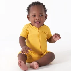 Baby Honey Buttery Soft Viscose Made from Eucalyptus Snug Fit Romper, 18M