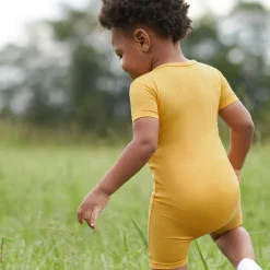 Baby Honey Buttery Soft Viscose Made from Eucalyptus Snug Fit Romper, 18M