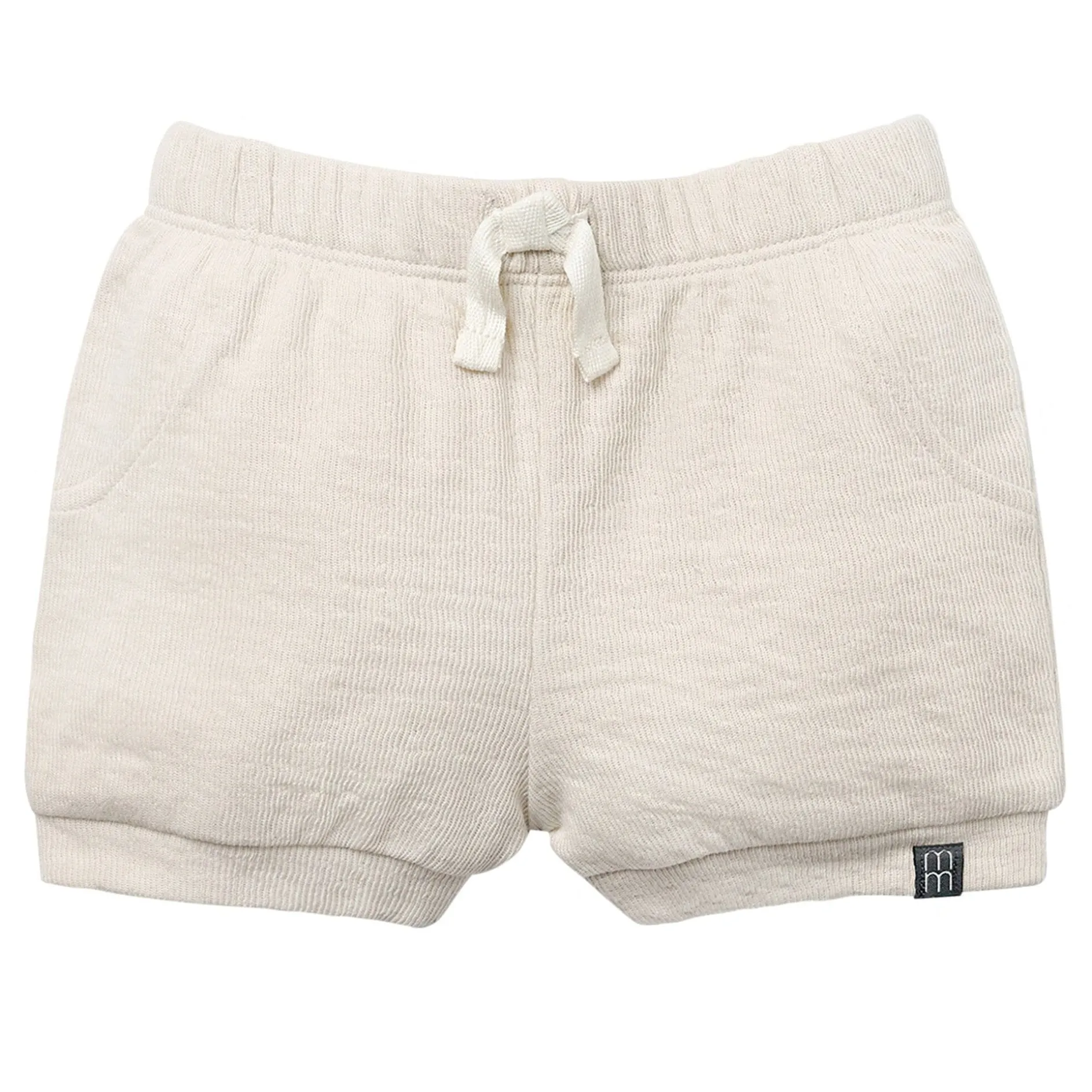 Baby Neutral Beige Cuffed Shorts
