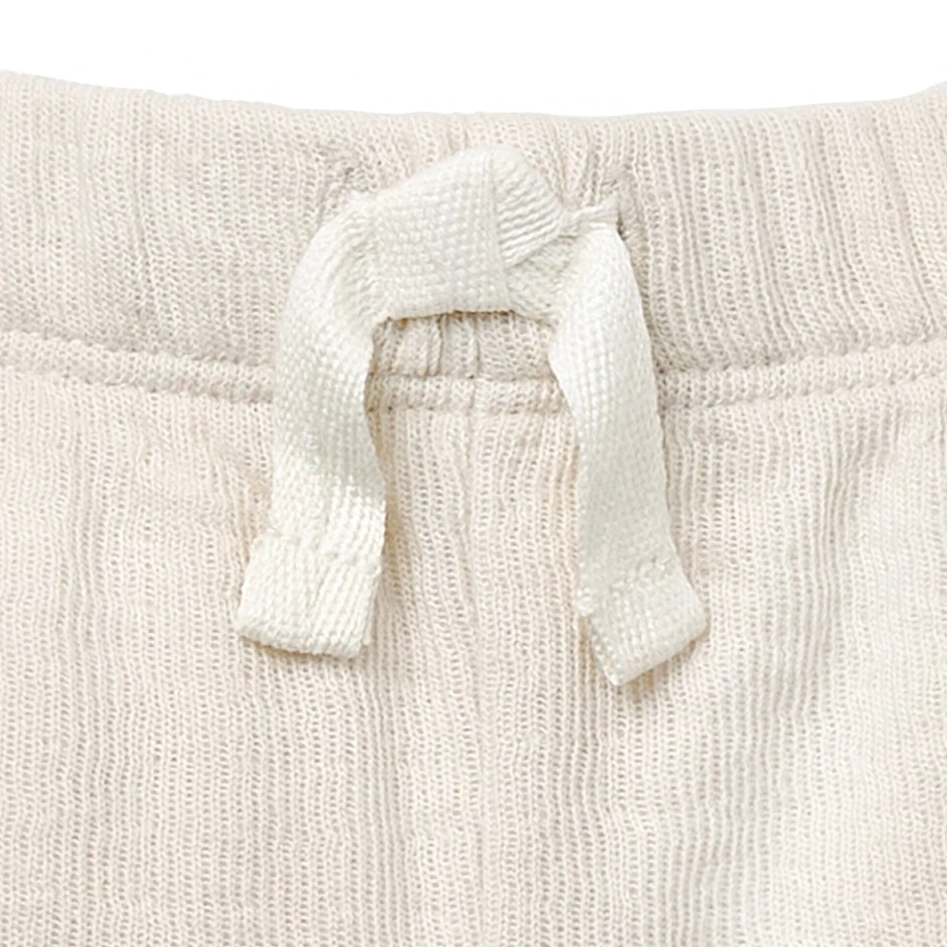 Baby Neutral Beige Cuffed Shorts