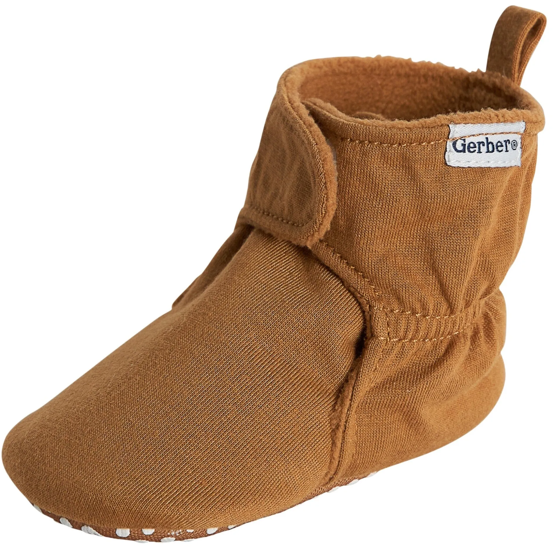 Baby Neutral Brown Soft Booties