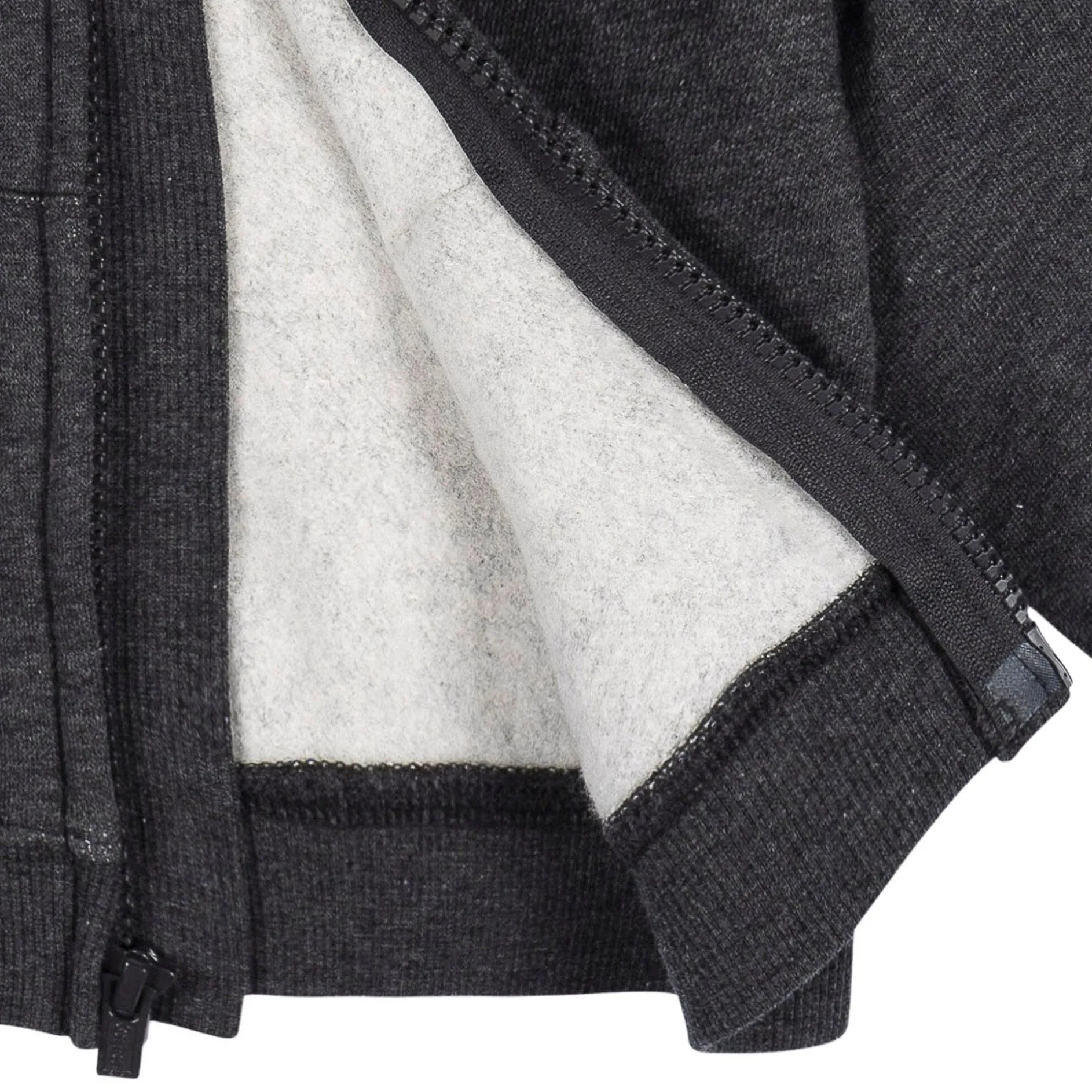 Baby Neutral Charcoal Heather Zip Front Sweatshirt