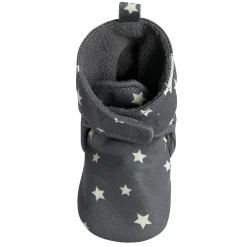 Baby Neutral Gray Stars Soft Booties