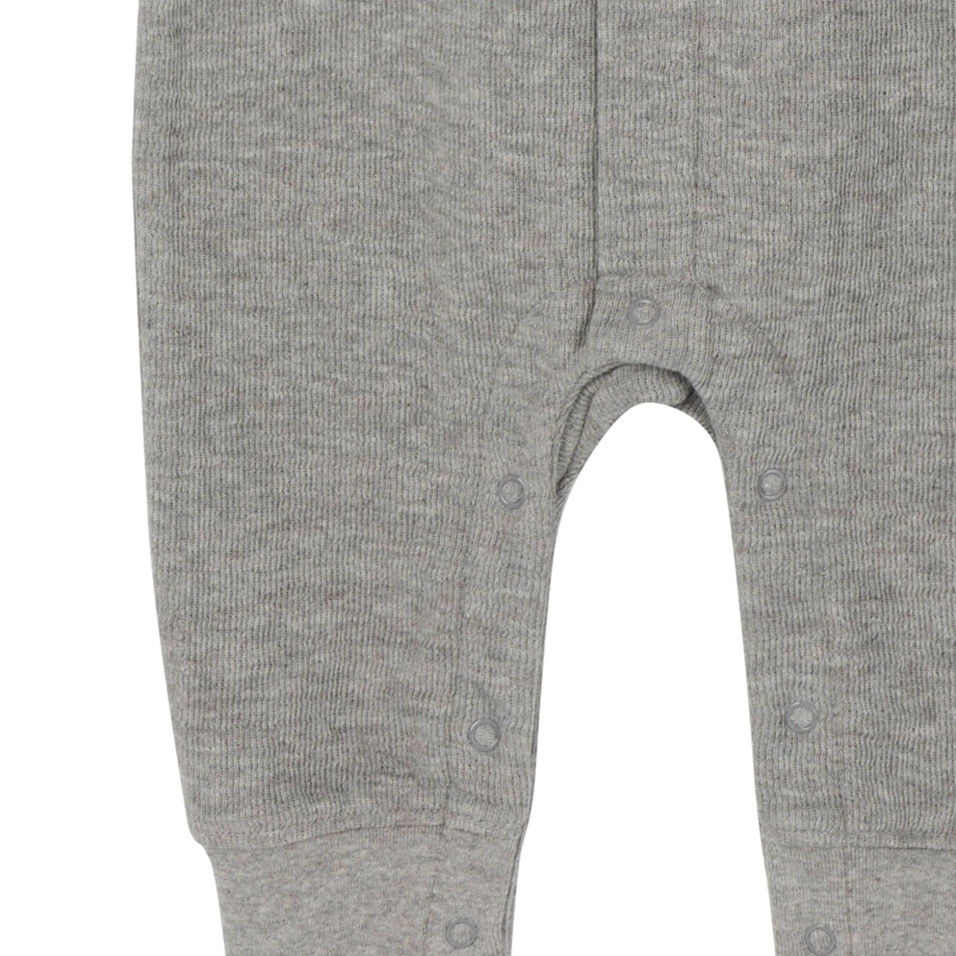 Baby Neutral Grey Heather Hooded Romper