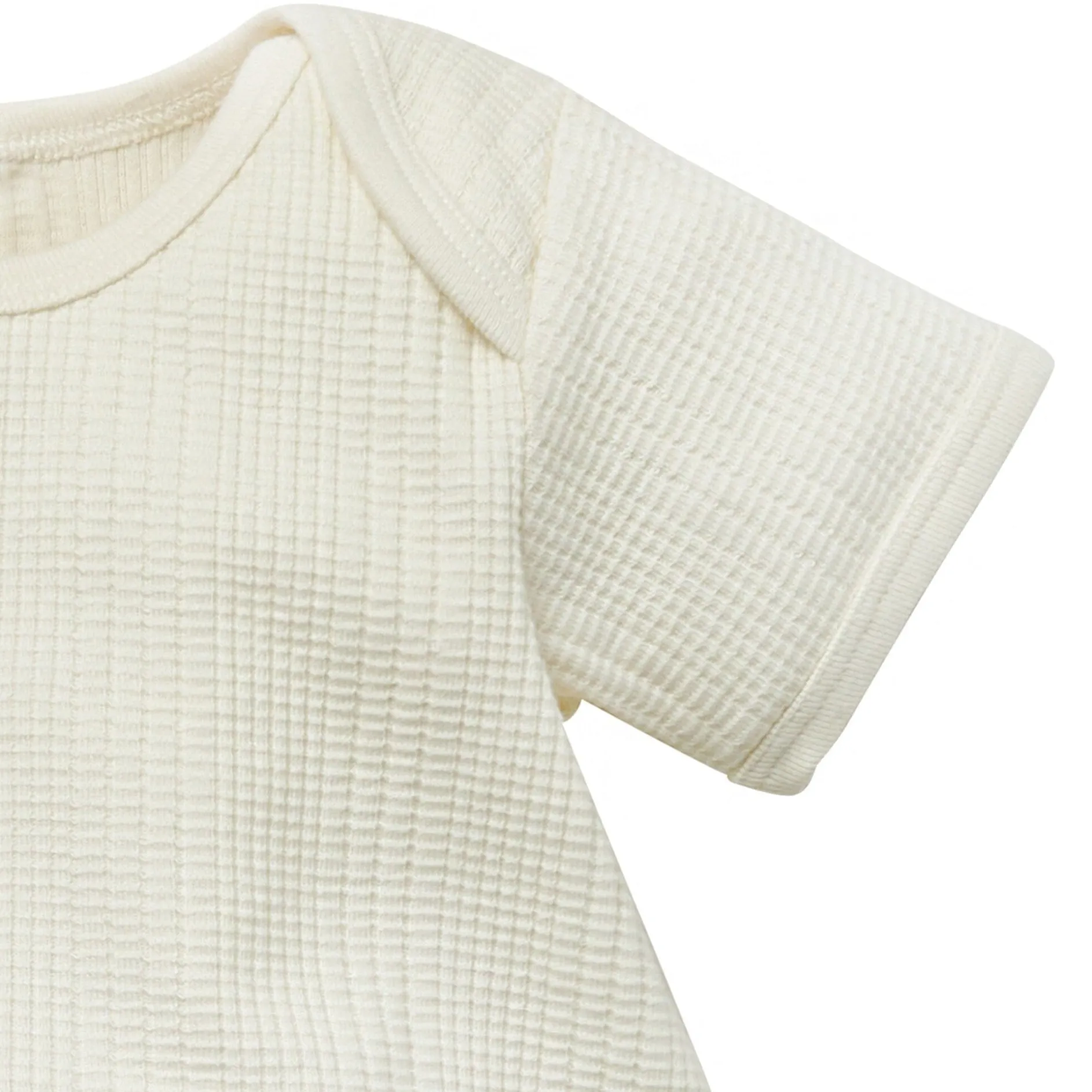 Baby Neutral Ivory Dumpling Romper