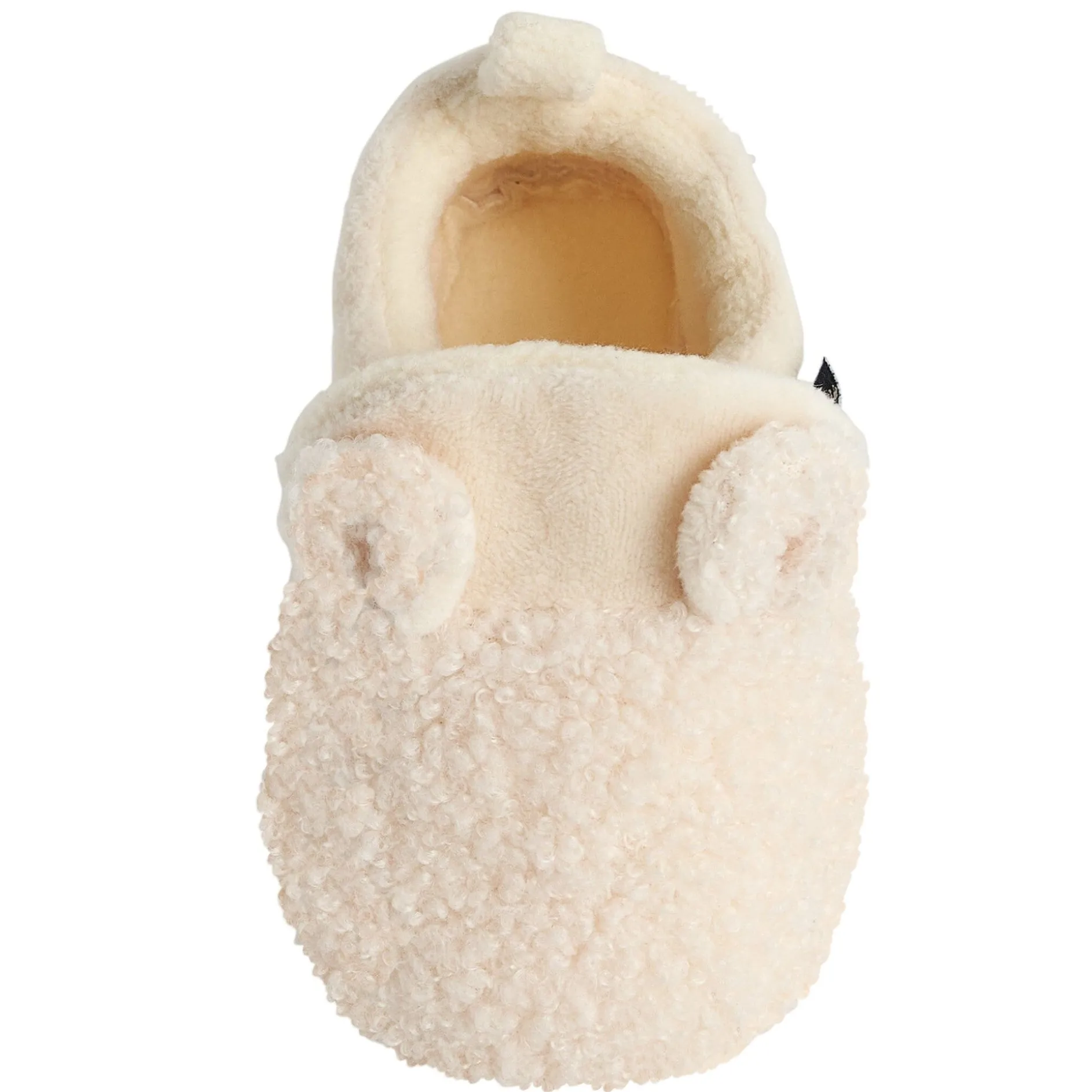 Baby Neutral Ivory Sherpa Booties