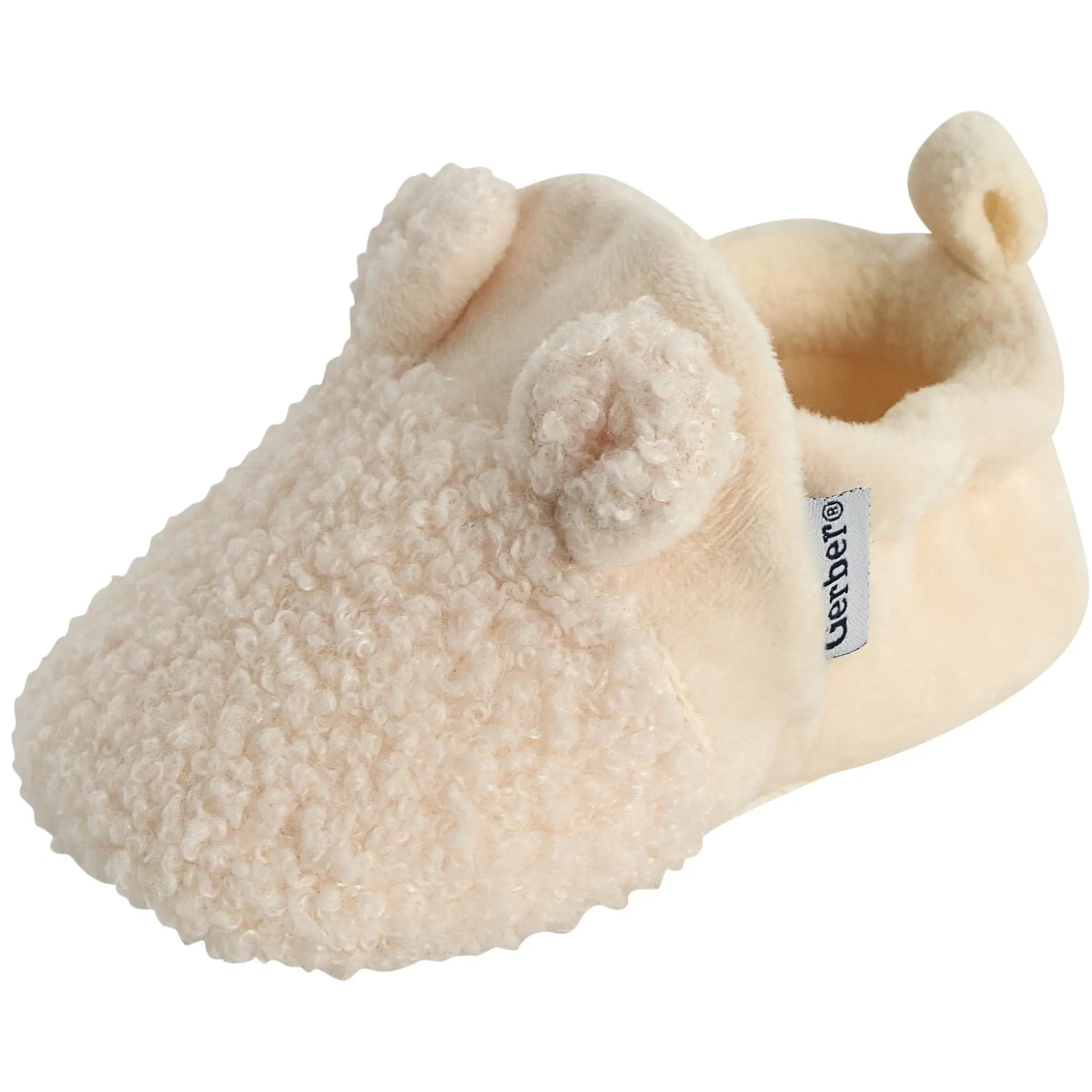 Baby Neutral Ivory Sherpa Booties