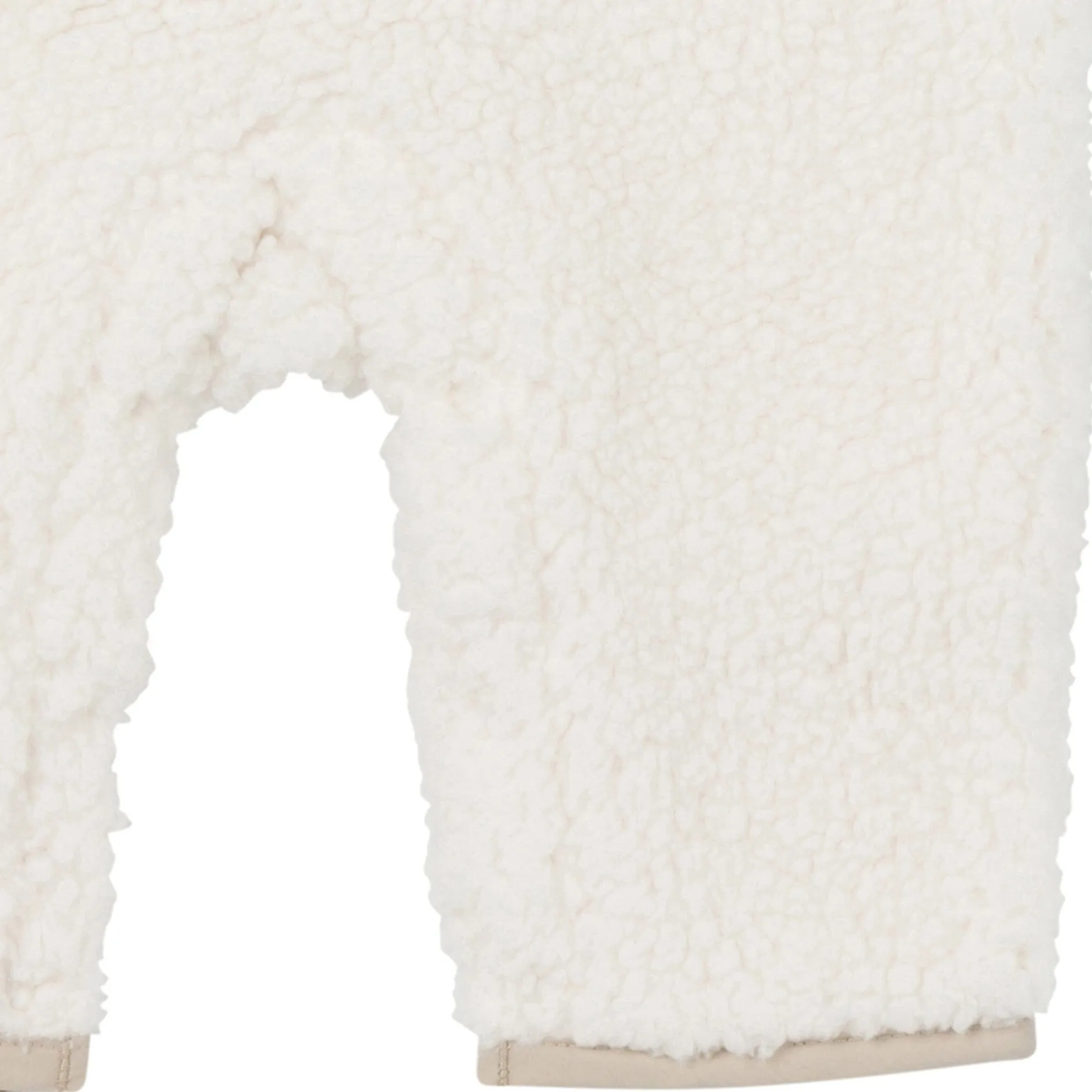 Baby Neutral Ivory Sherpa Romper