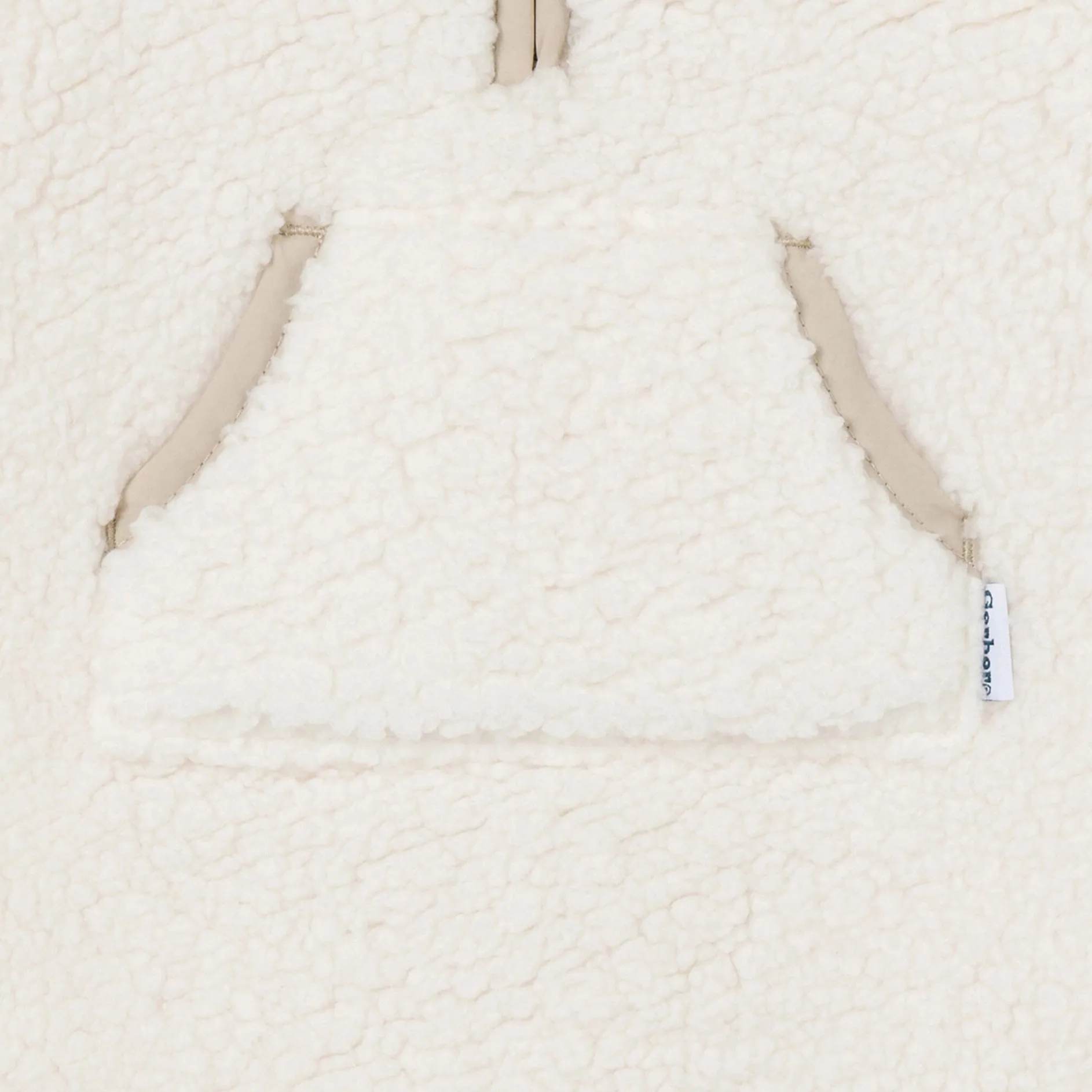 Baby Neutral Ivory Sherpa Romper