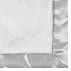 Baby Neutral Light Gray Plush Blanket