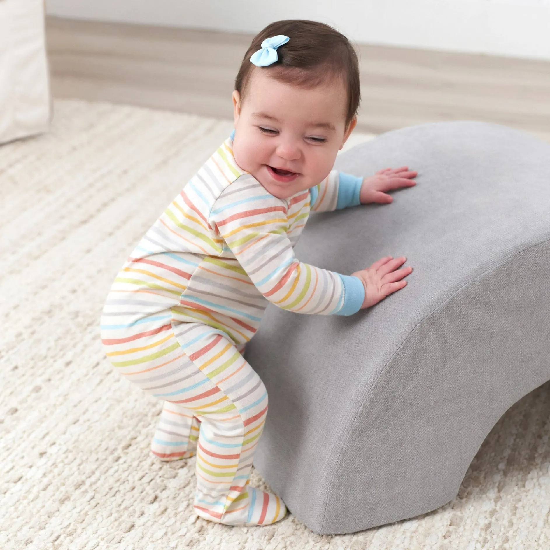 Baby Neutral Multi-Color Stripes Sleep 'N Play