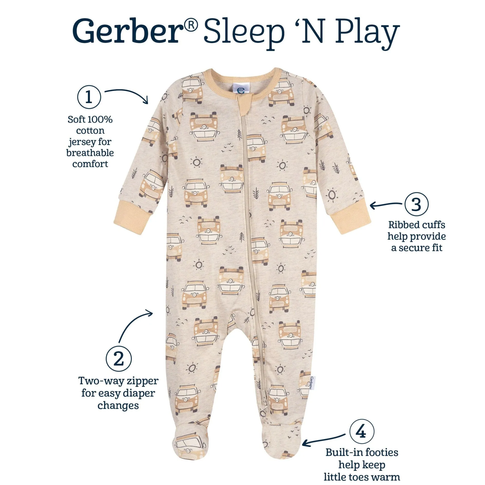 Baby Neutral Road Trip Adventure Sleep 'N Play