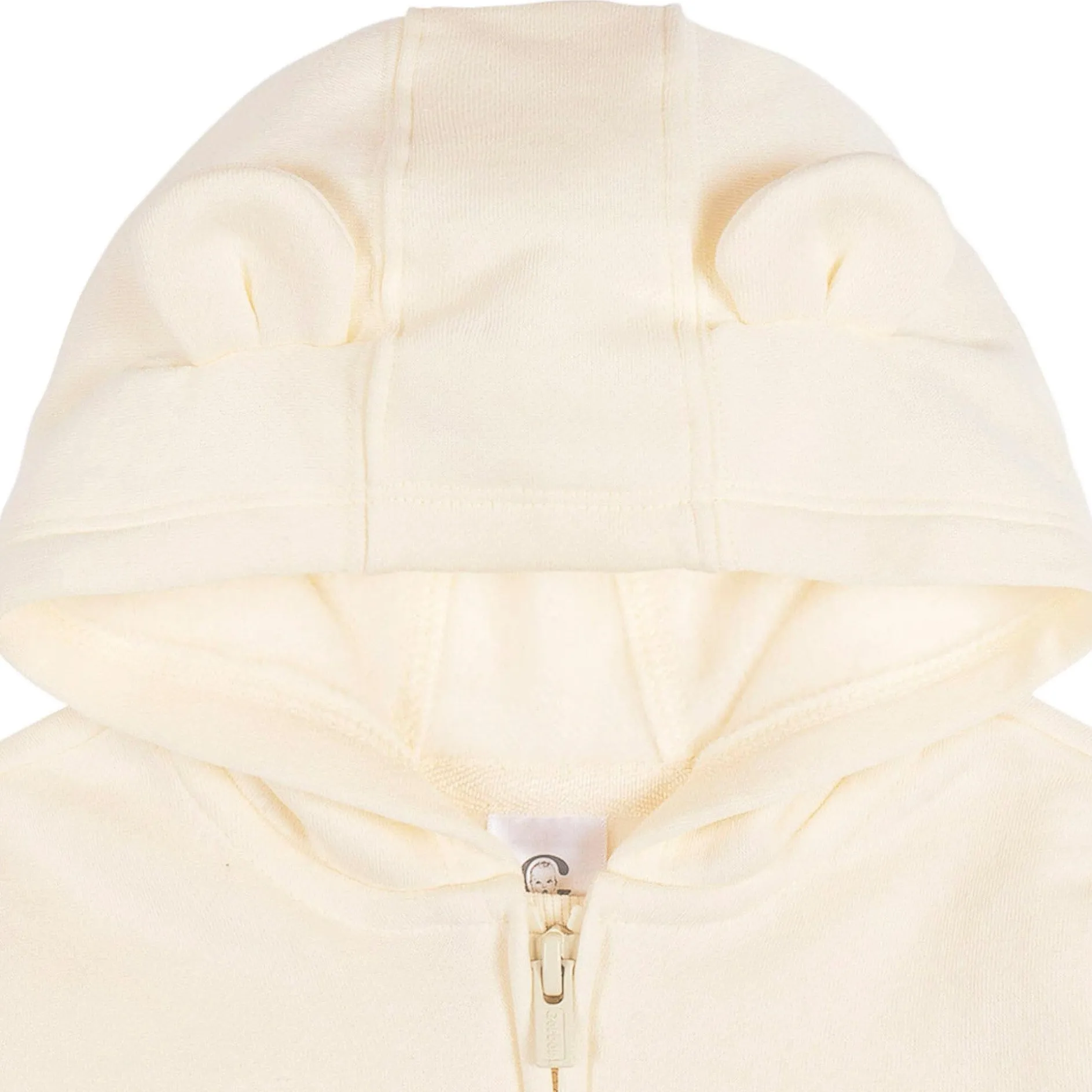 Baby Neutral Soft Beige Zip Front Sweatshirt