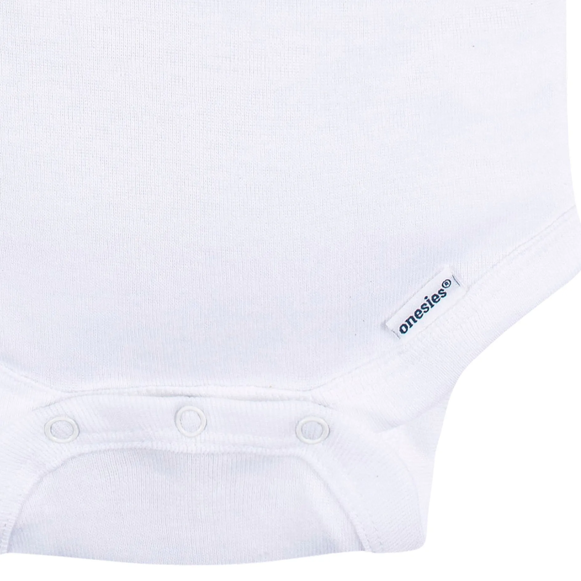 5- Baby Neutral White Sleeveless Onesies® Bodysuits