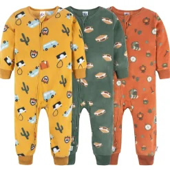Baby & Toddler Boy 3-Pack Footless Pajamas Fleece Camping
