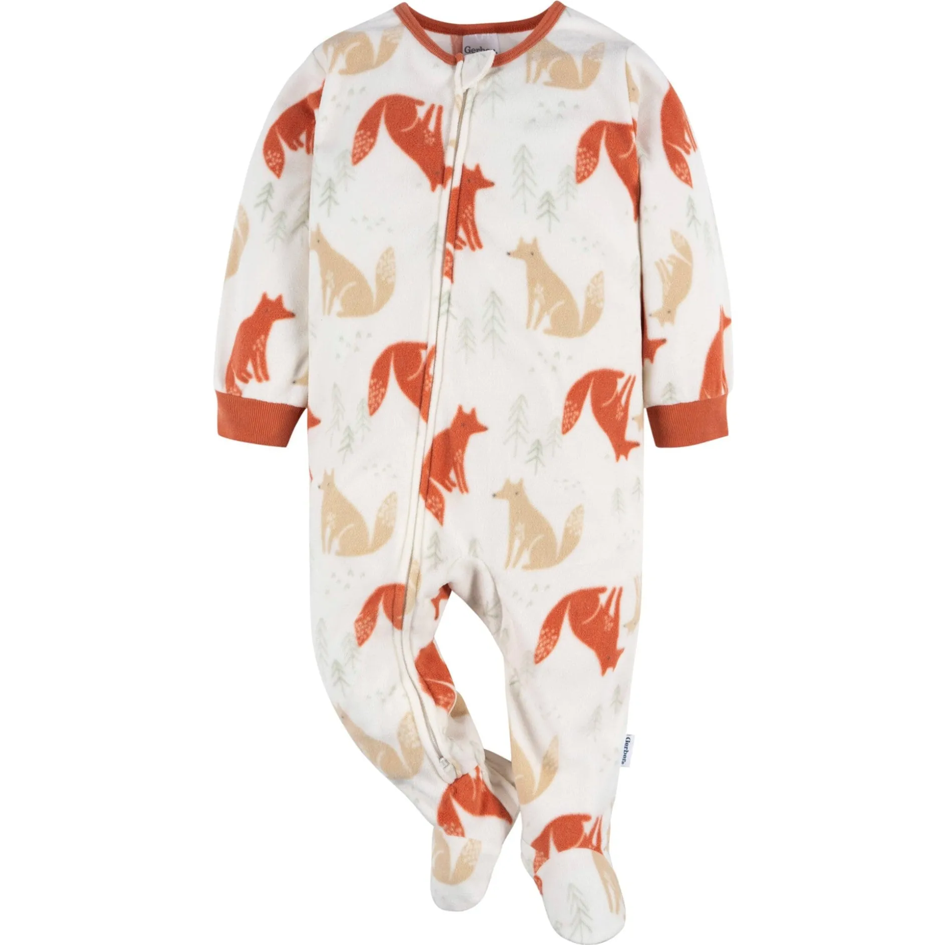 Baby & Toddler Boys Fox Footed Fleece Pajamas