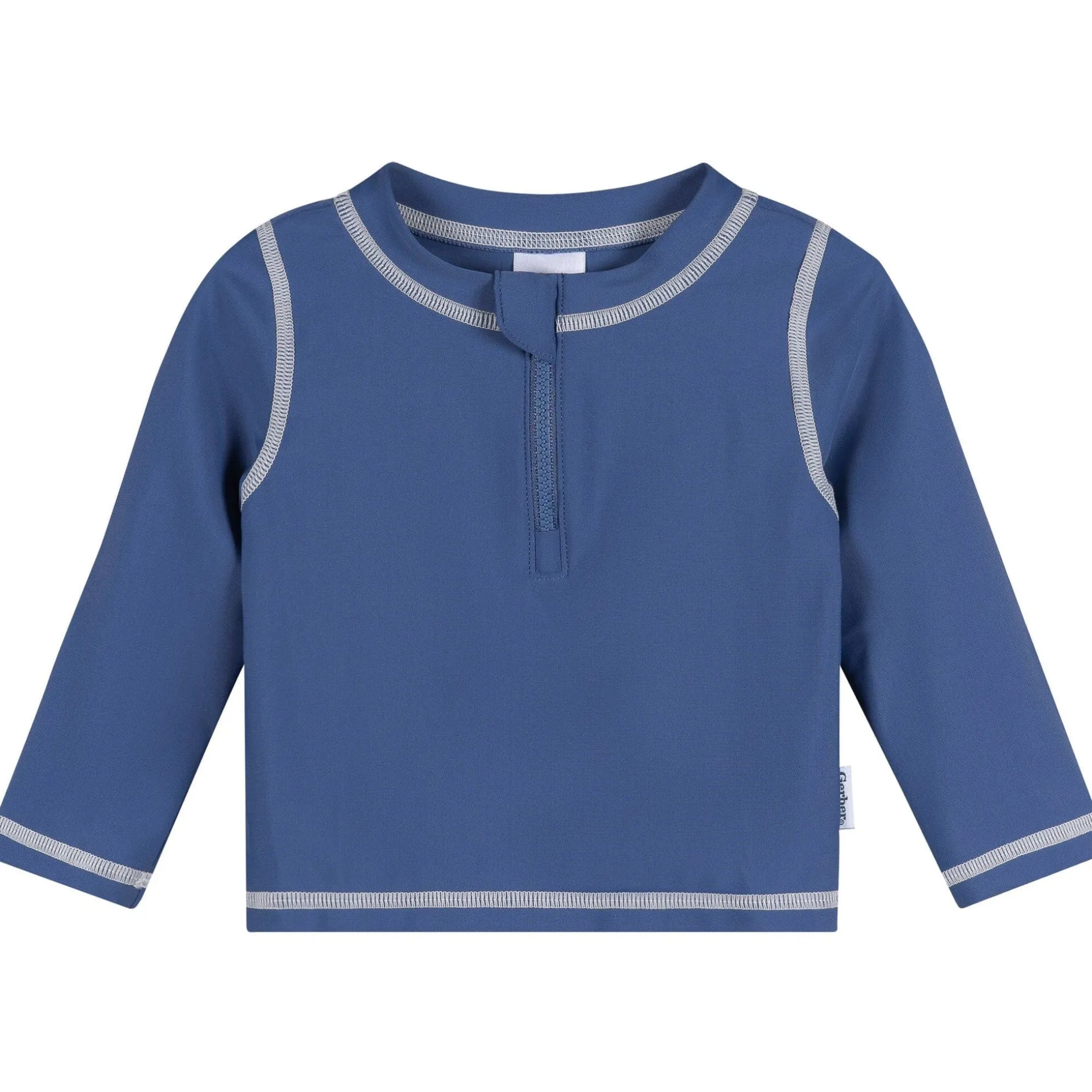Baby & Toddler Boys UPF 50+ Blue Half Zip Rash Guard