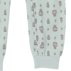 Baby & Toddler Girls Light Green Fleur Hacci Footless Pajamas