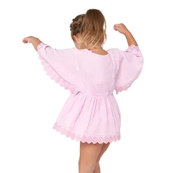 Baby & Toddler Girls Light Pink Gauze Kaftan Swim Coverup