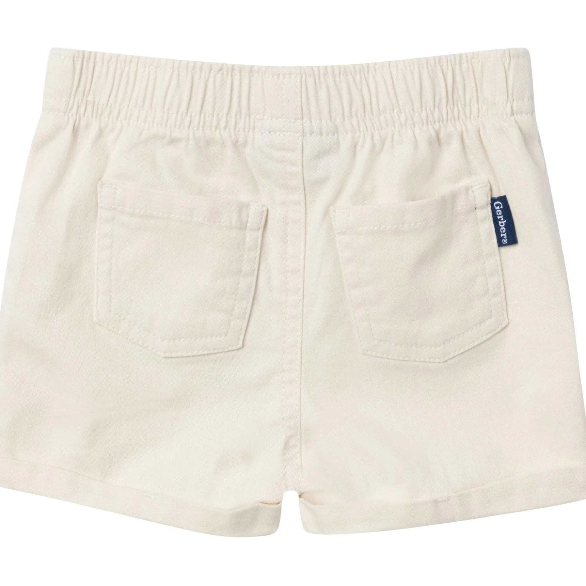 Baby & Toddler Girls Light Tan Stretch Twill Shorts