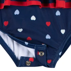 Baby & Toddler Girls UPF 50+ Americana Hearts One-Piece Swimsuit