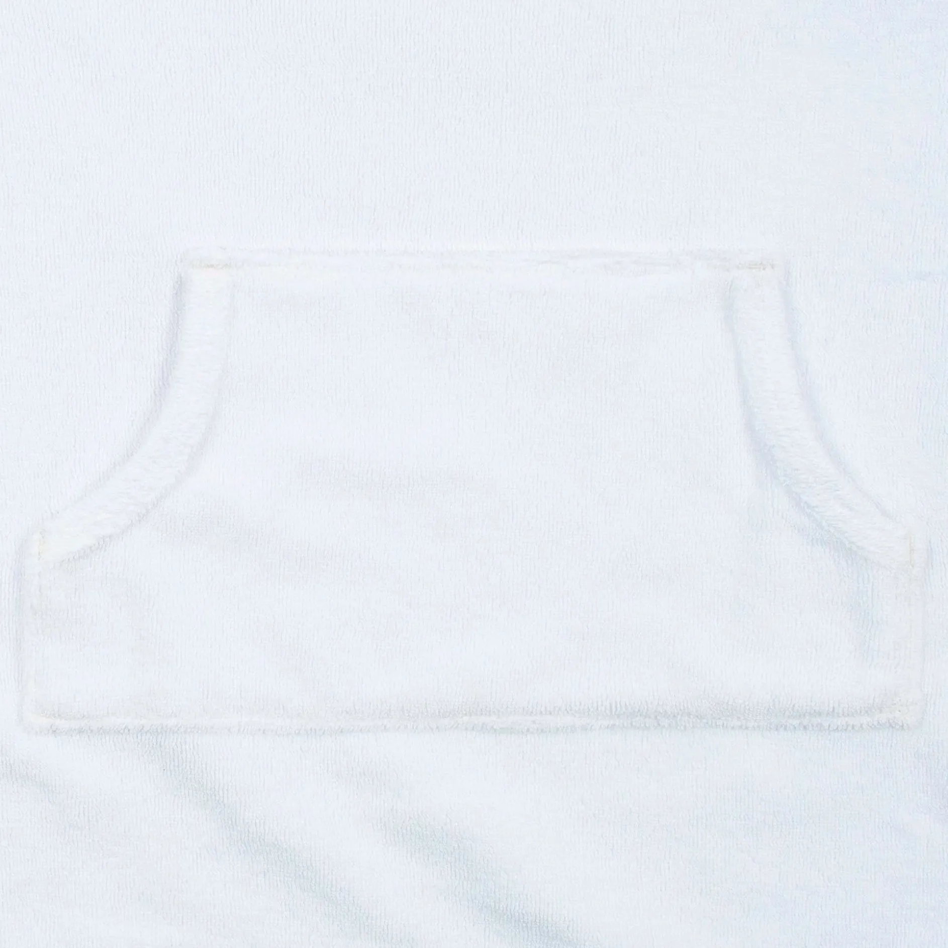 Baby & Toddler Girls White Hooded Kangaroo Pocket Terry Coverup