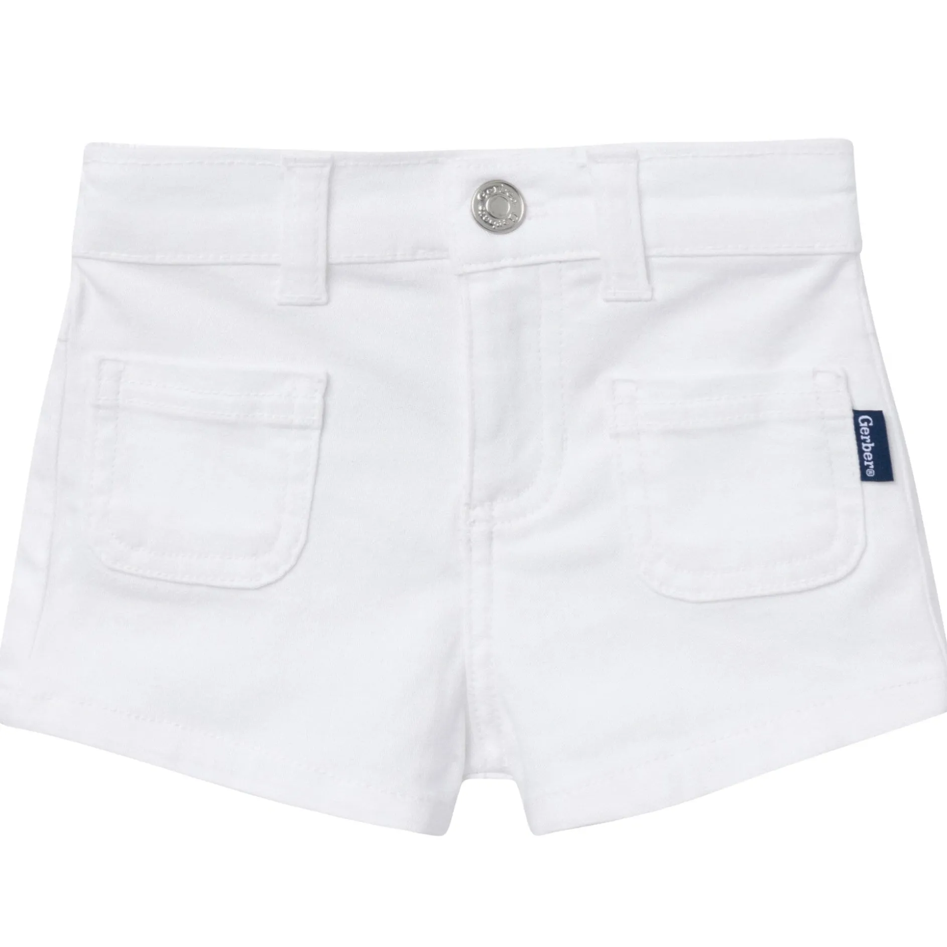 Baby & Toddler Girls White Twill Shorts