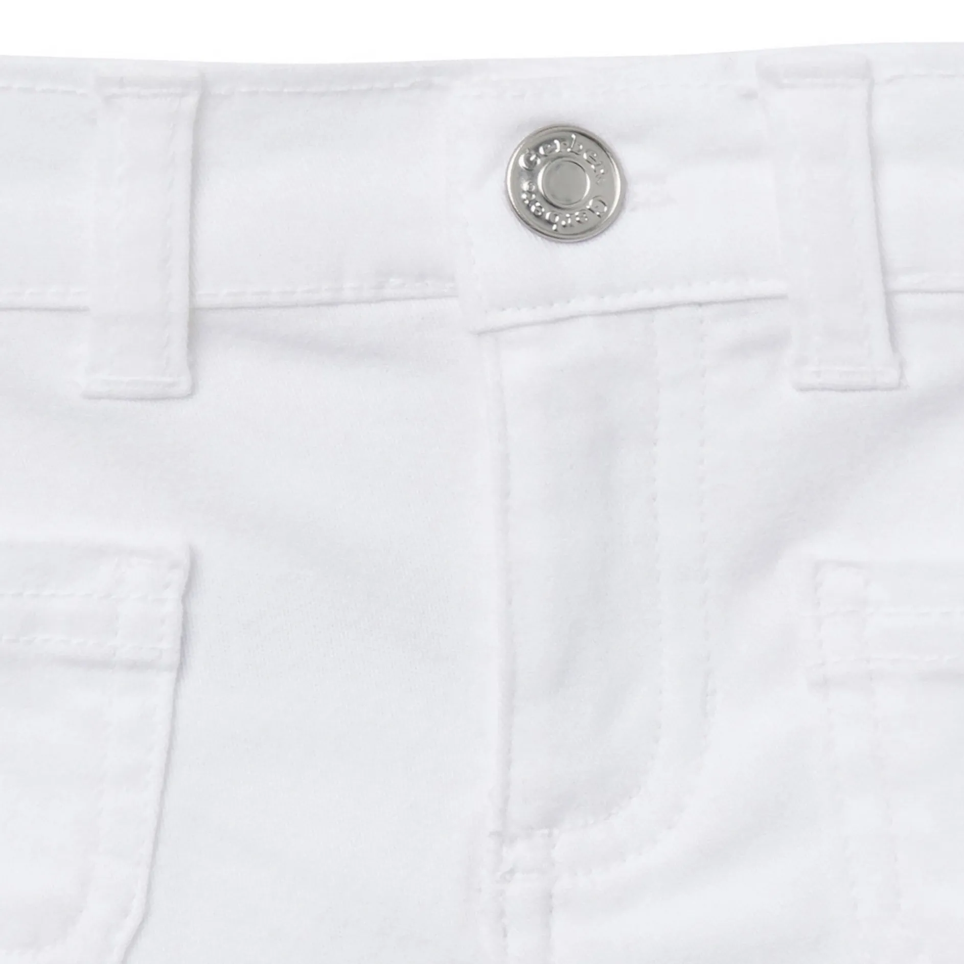 Baby & Toddler Girls White Twill Shorts