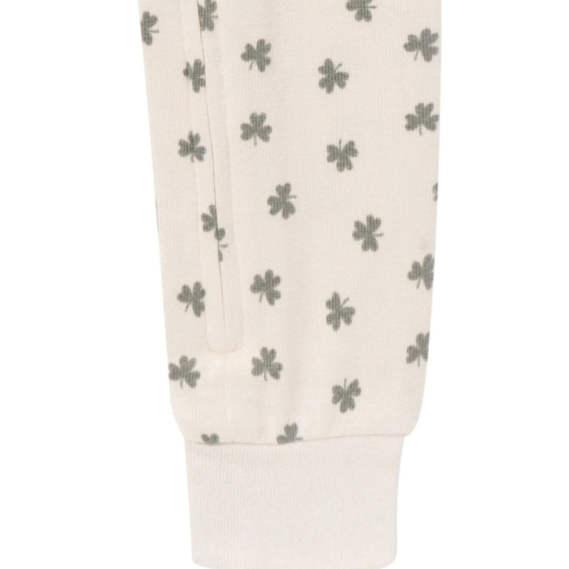Baby & Toddler Neutral Beige Shamrock Snug Fitting Footless Hacci Pajamas