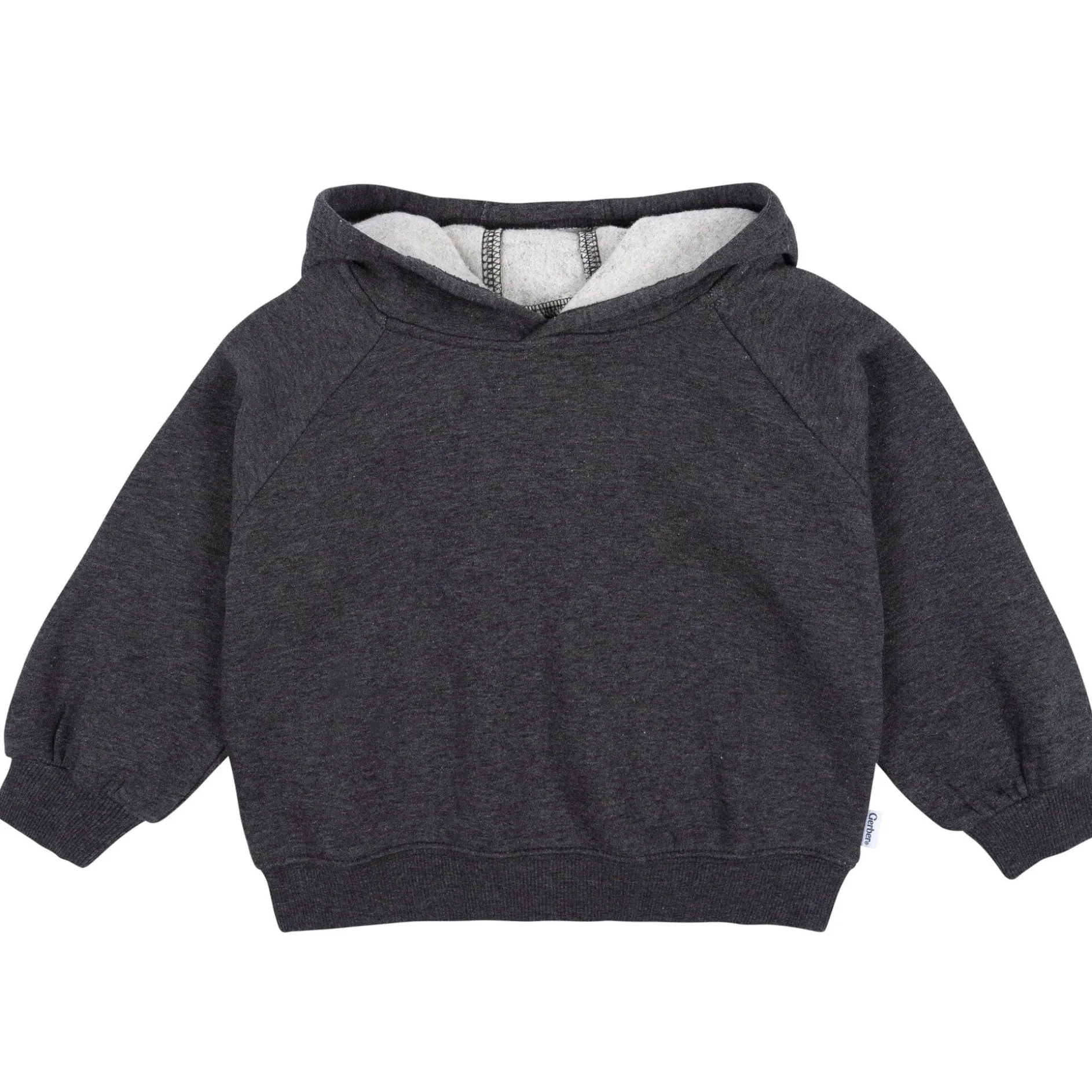 Baby & Toddler Neutral Charcoal Heather Pullover Hooded Sweatshirt