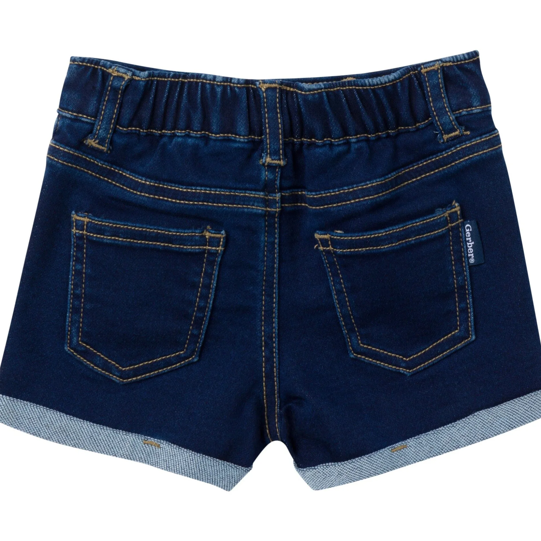 Baby & Toddler Neutral Dark Wash Cuffed Denim Shorts