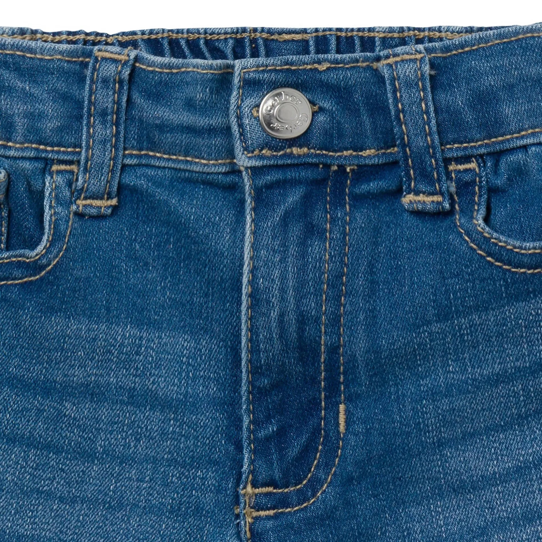 Baby & Toddler Neutral Light Wash Denim Shorts