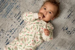 Baby & Toddler Neutral Mistletoe Footed Fleece Pajamas