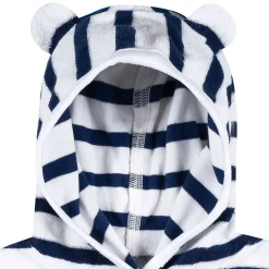 Baby & Toddler Neutral Navy Stripe Hooded Swim Coverup
