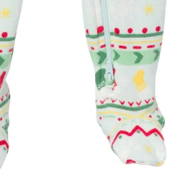 Baby & Toddler Neutral Oh What Fun Fair Isle Hacci Snug Fit Footed Pajamas
