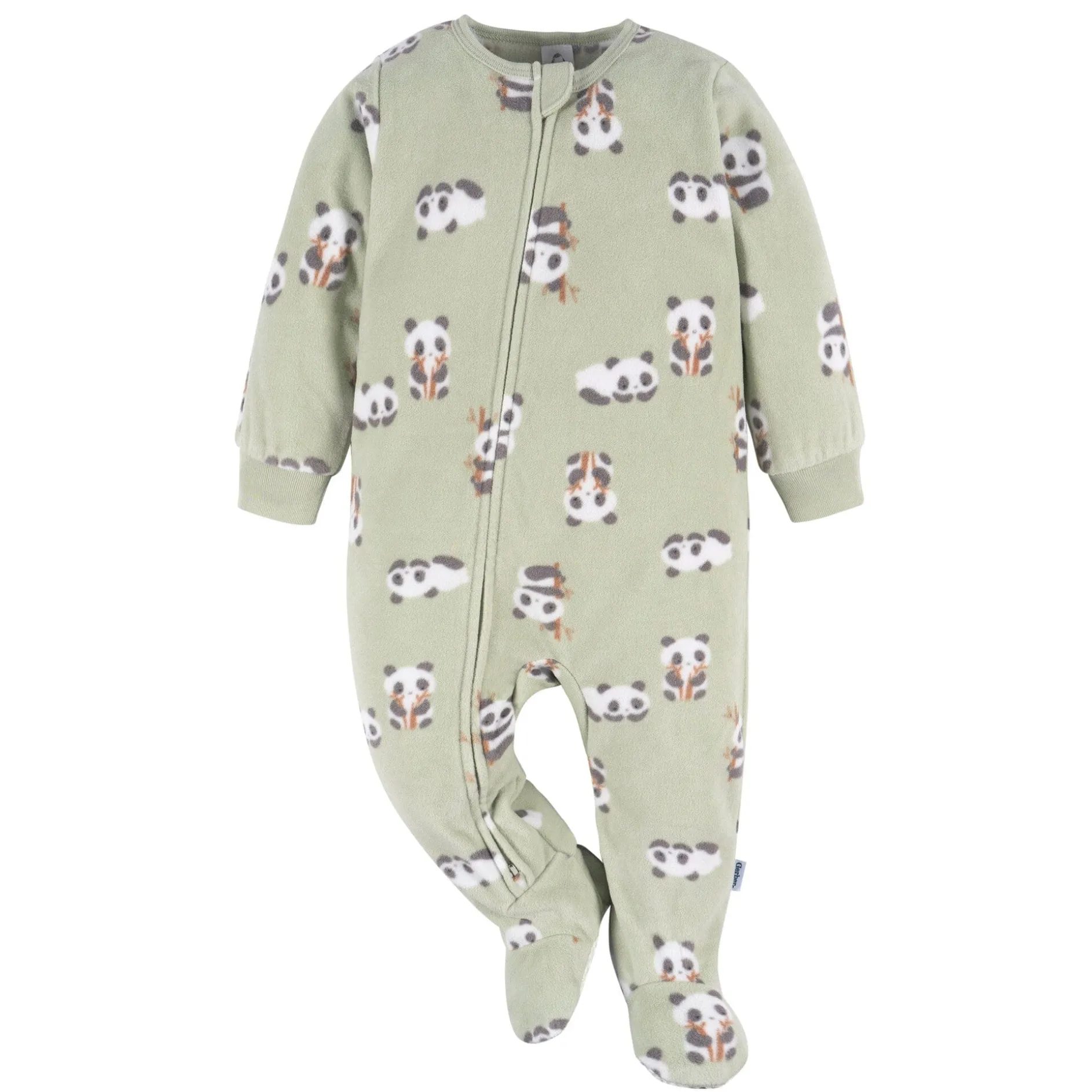 Baby & Toddler Neutral Pandas Footed Fleece Pajamas