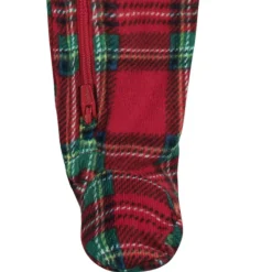 Baby & Toddler Neutral Stewart Plaid Hacci Snug Fit Footed Pajamas