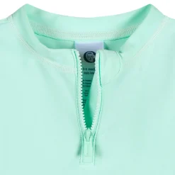 Baby & Toddler Neutral UPF 50+ Green Half Zip Rash Guard