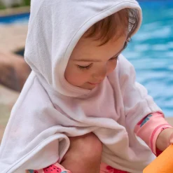 Baby & Toddler Neutral White Hooded Swim Coverup