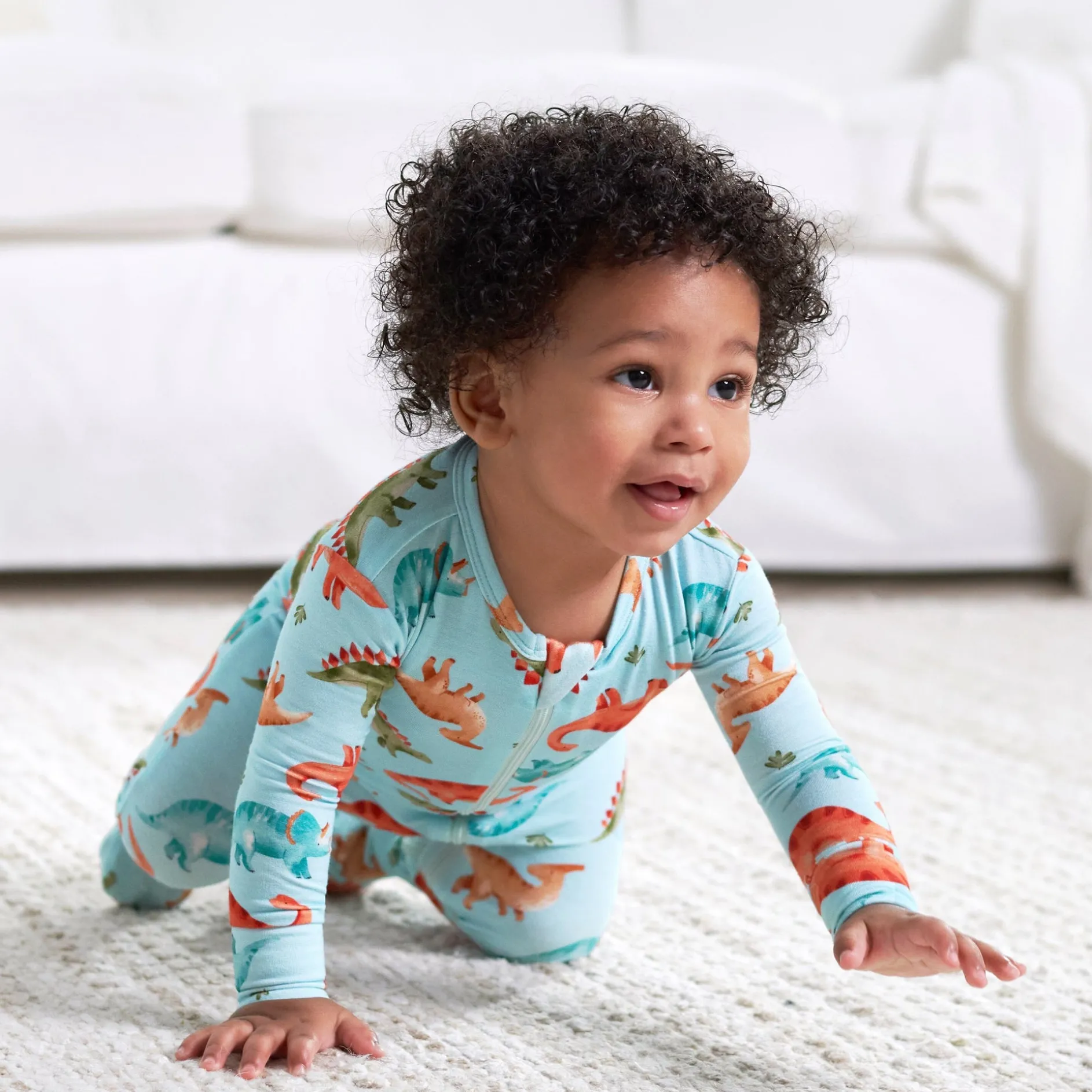 Baby & Toddler Snugosaurous Buttery Soft Viscose Made from Eucalyptus Snug Fit Footed Pajamas