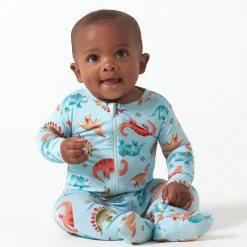 Baby & Toddler Snugosaurous Buttery Soft Viscose Made from Eucalyptus Snug Fit Footed Pajamas