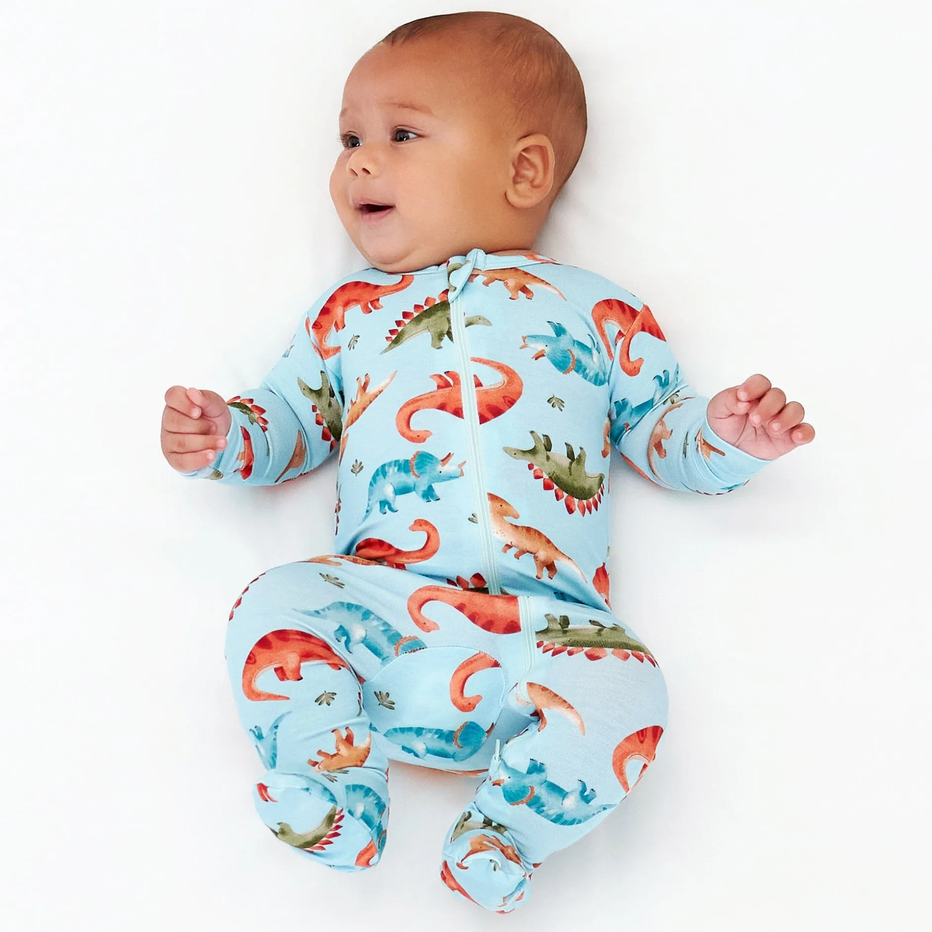 Baby & Toddler Snugosaurous Buttery Soft Viscose Made from Eucalyptus Snug Fit Footed Pajamas