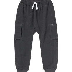 Boys Charcoal Gray Cargo Pocket Sweatpants